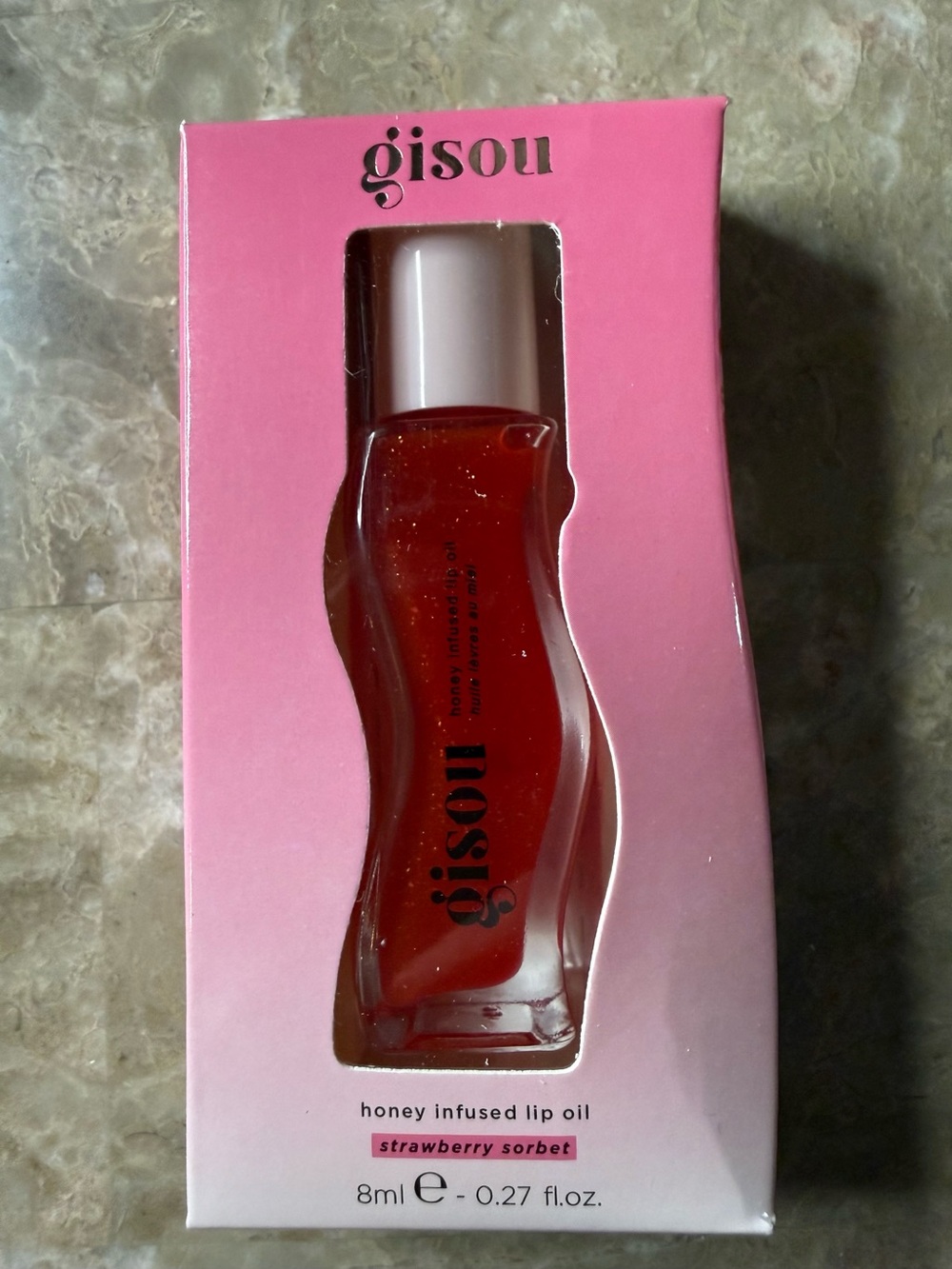 💋3-$36💋Gisou Honey Infused Lip Oil - Strawberry Sorbet (Pink)